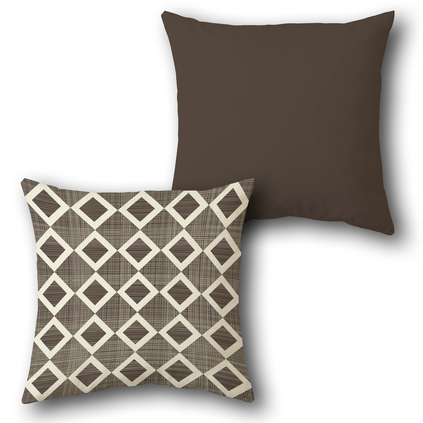 Single Sided Diamond Grid Cushion Design (Front & Back)