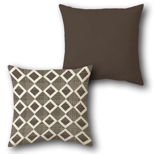 Single Sided Diamond Grid Cushion Design (Front & Back)