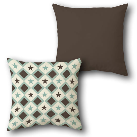 Single Sided Star Diamond Cushion Design (Front & Back)