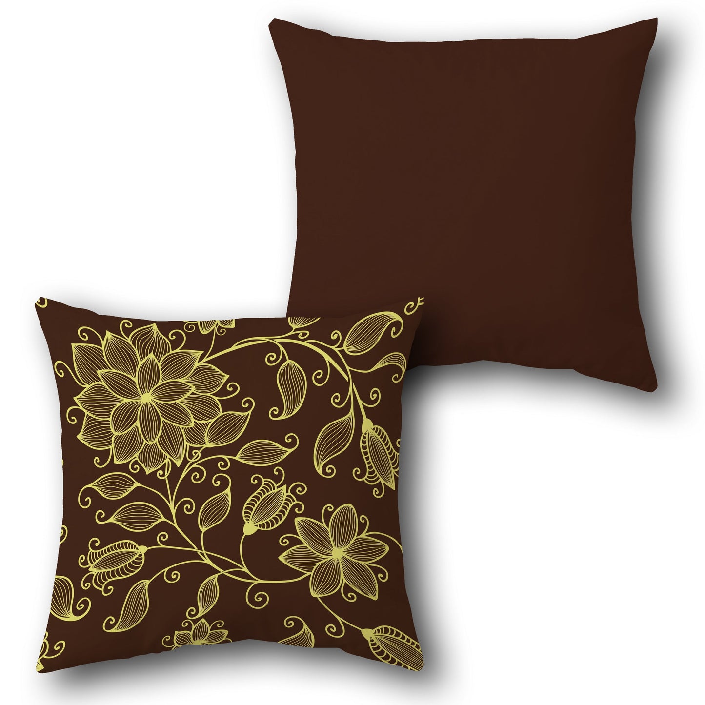 Single Sided Floral Swirl Cushion Design (Front & Back)