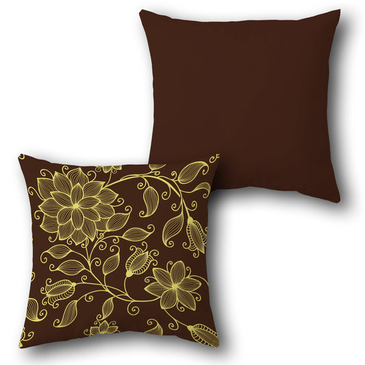 Single Sided Floral Swirl Cushion Design (Front & Back)