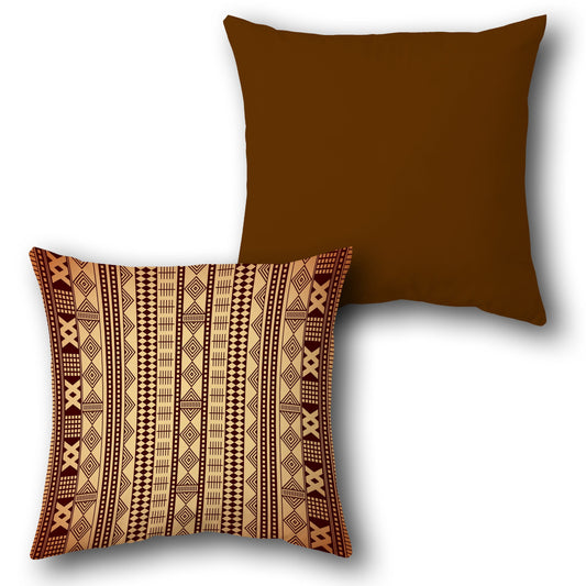 Tribal Geometric Stripes Cushion (Front & Back)