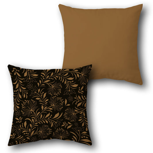 Ornate Floral Vine Cushion (Front & Back)