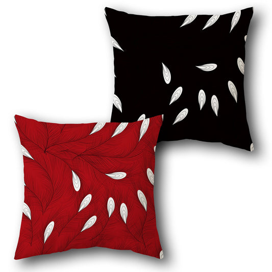 Feathered Foliage Cushion (Front & Back)