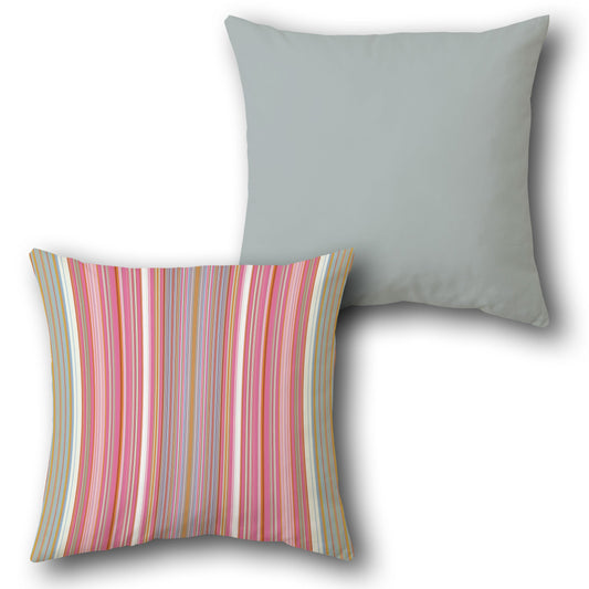 Multicolor Striped Cushion (Front & Back)