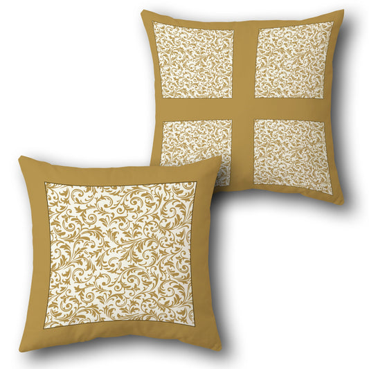 Ornate Swirl Panel Cushion (Front & Back)