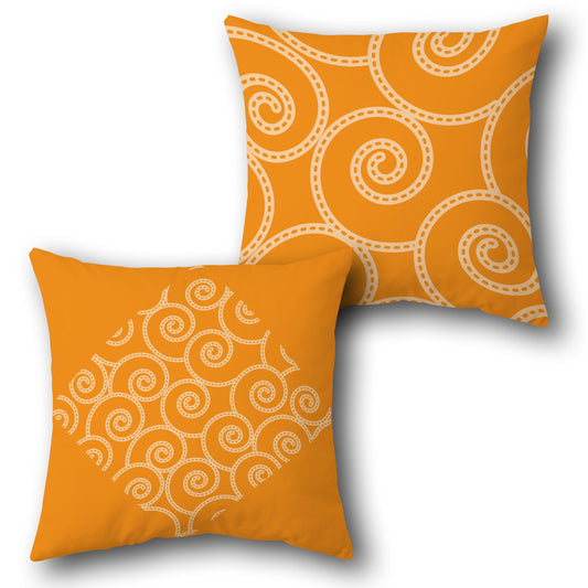 Swirling Waves Cushion (Front & Back)