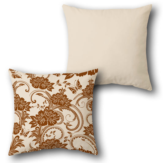 Vintage Floral Cushion (Front & Back)