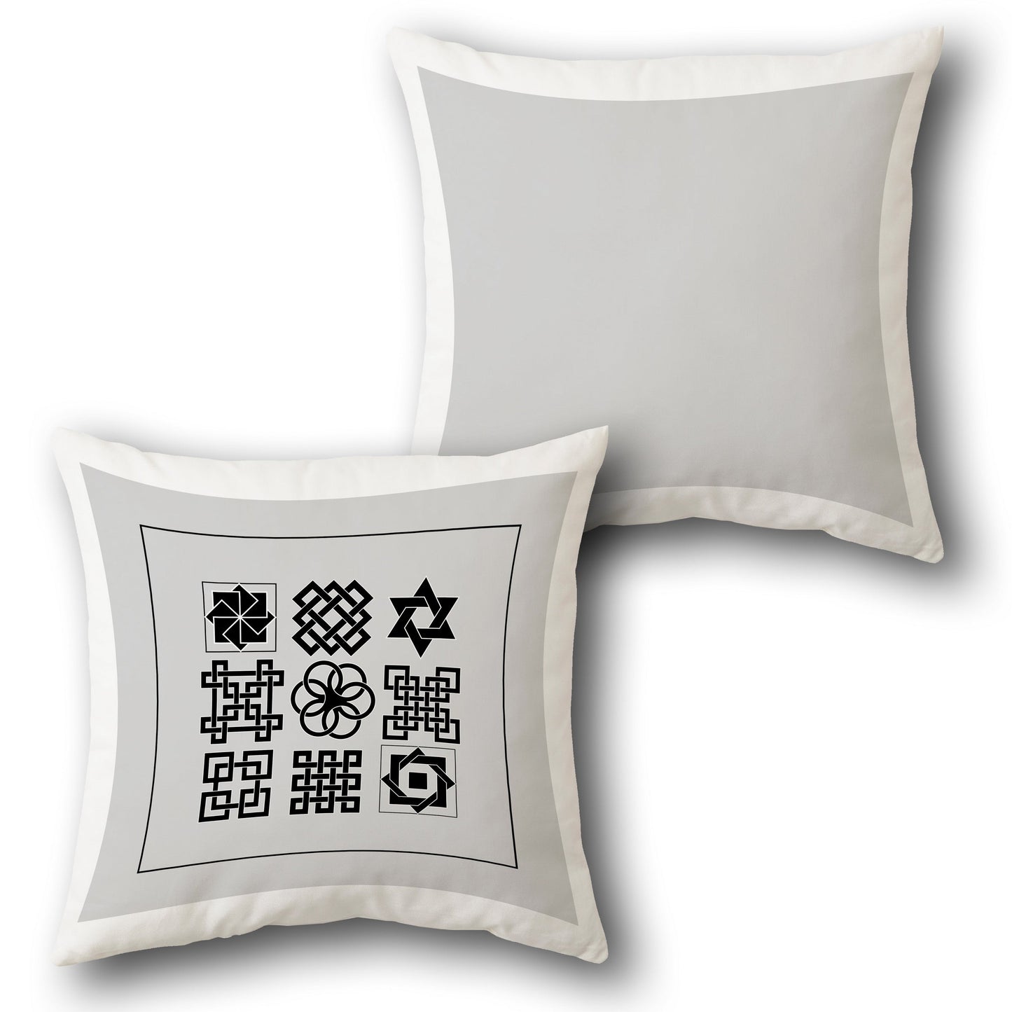 Symbolic Patterns Cushion (Front & Back)