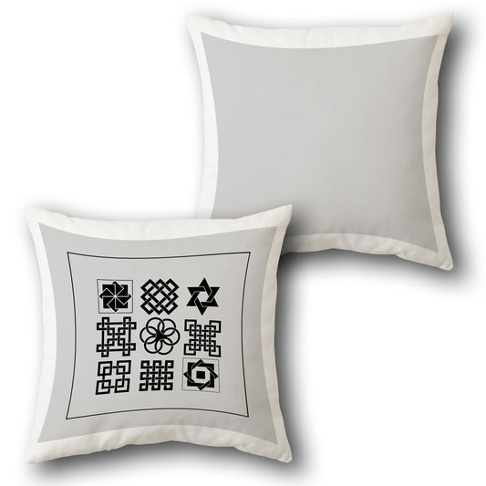 Symbolic Patterns Cushion (Front & Back)