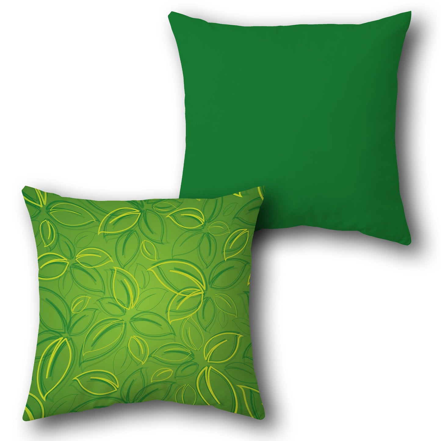 Leafy Green Cushion Single (Front & Back)