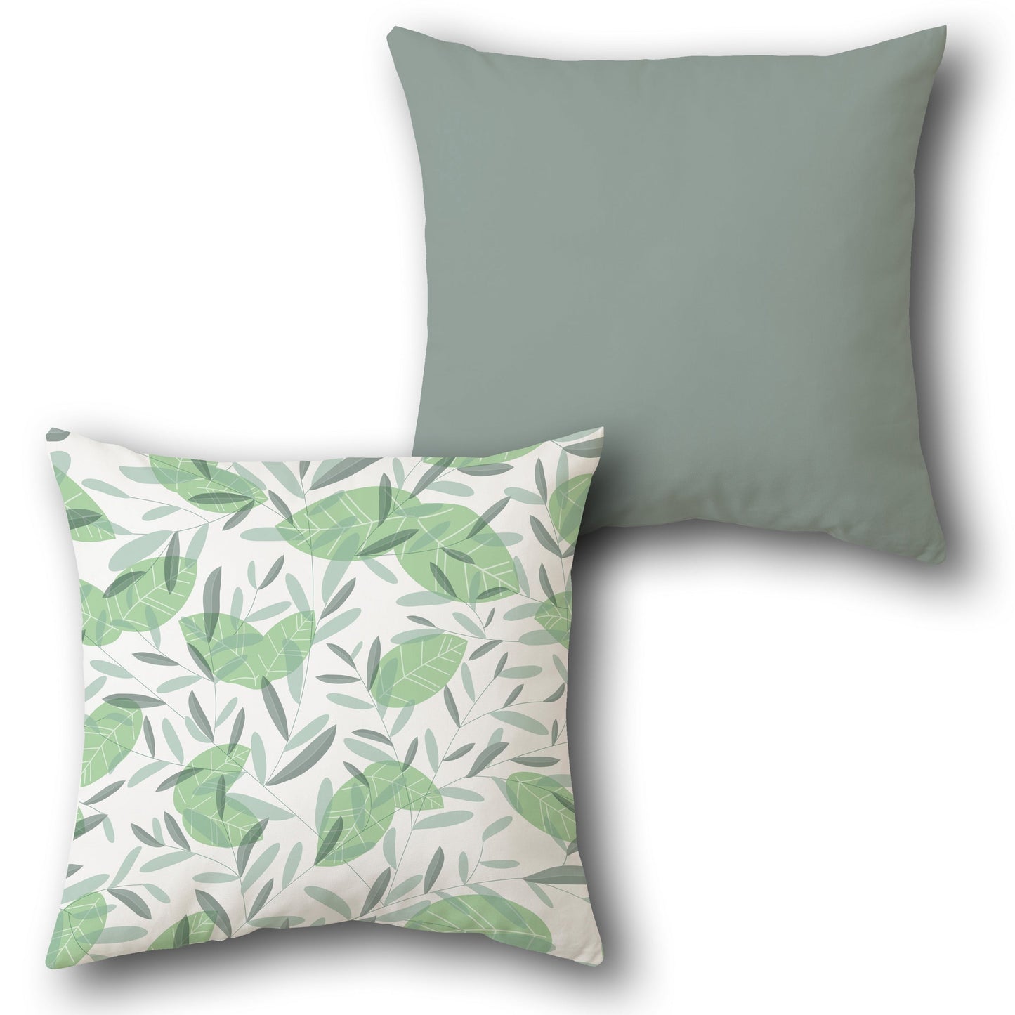 Minimalist Leaf Cushion Single (Front & Back)