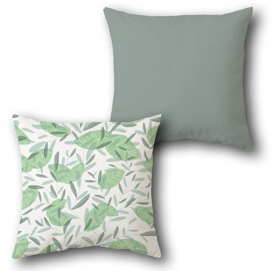 Minimalist Leaf Cushion Single (Front & Back)