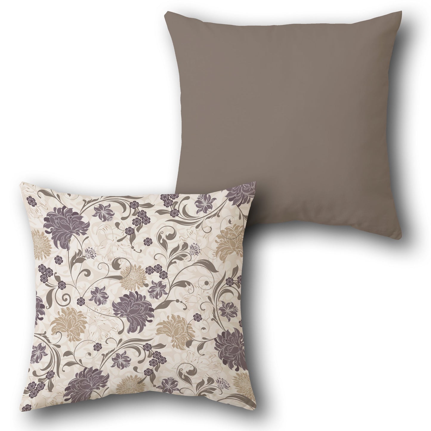 Ornate Floral Design Cushion Single (Front & Back)
