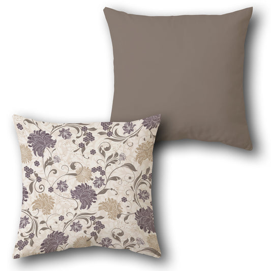 Ornate Floral Design Cushion Single (Front & Back)