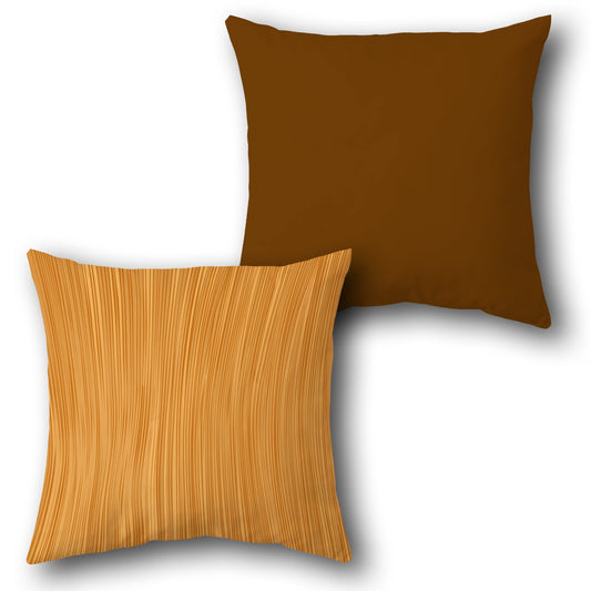 Wooden Grain Cushion Single (Front & Back)