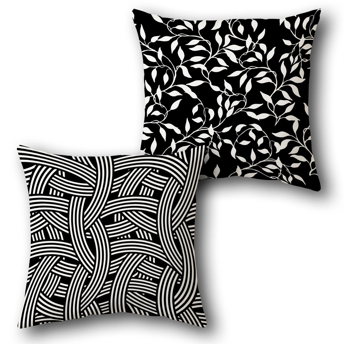 Leafy Swirl Cushion (Front & Back)