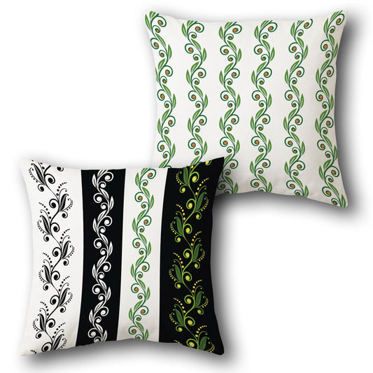 Striped Vine Cushion (Front & Back)