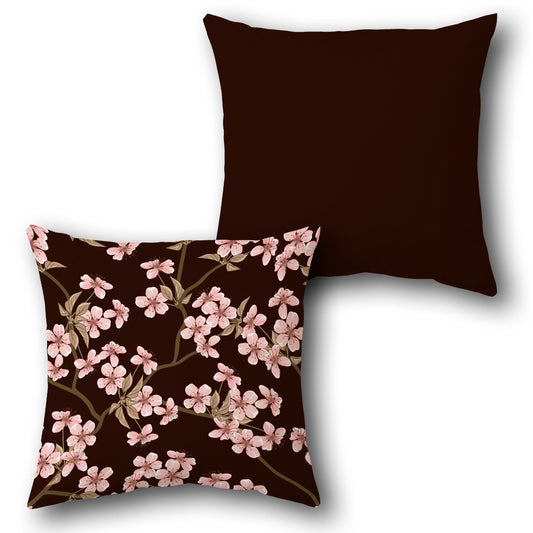 Cherry Blossom Elegance Cushion (Front & Back)