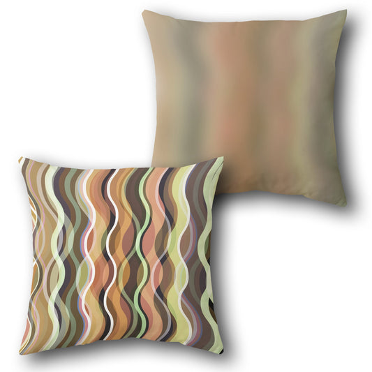 Wavy Harmony Cushion (Front & Back)