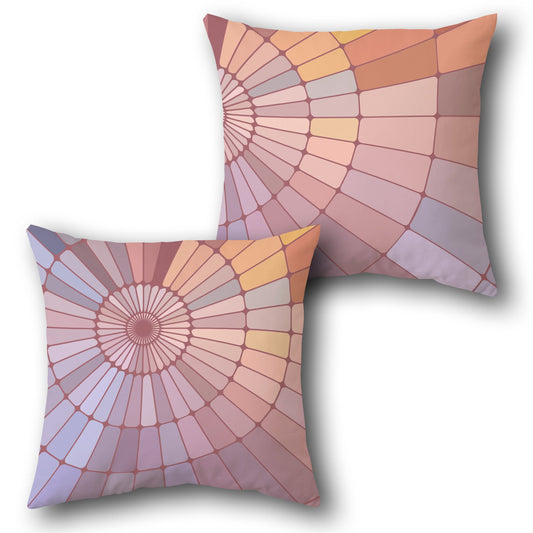 Radial Mosaic Cushion (Front & Back)