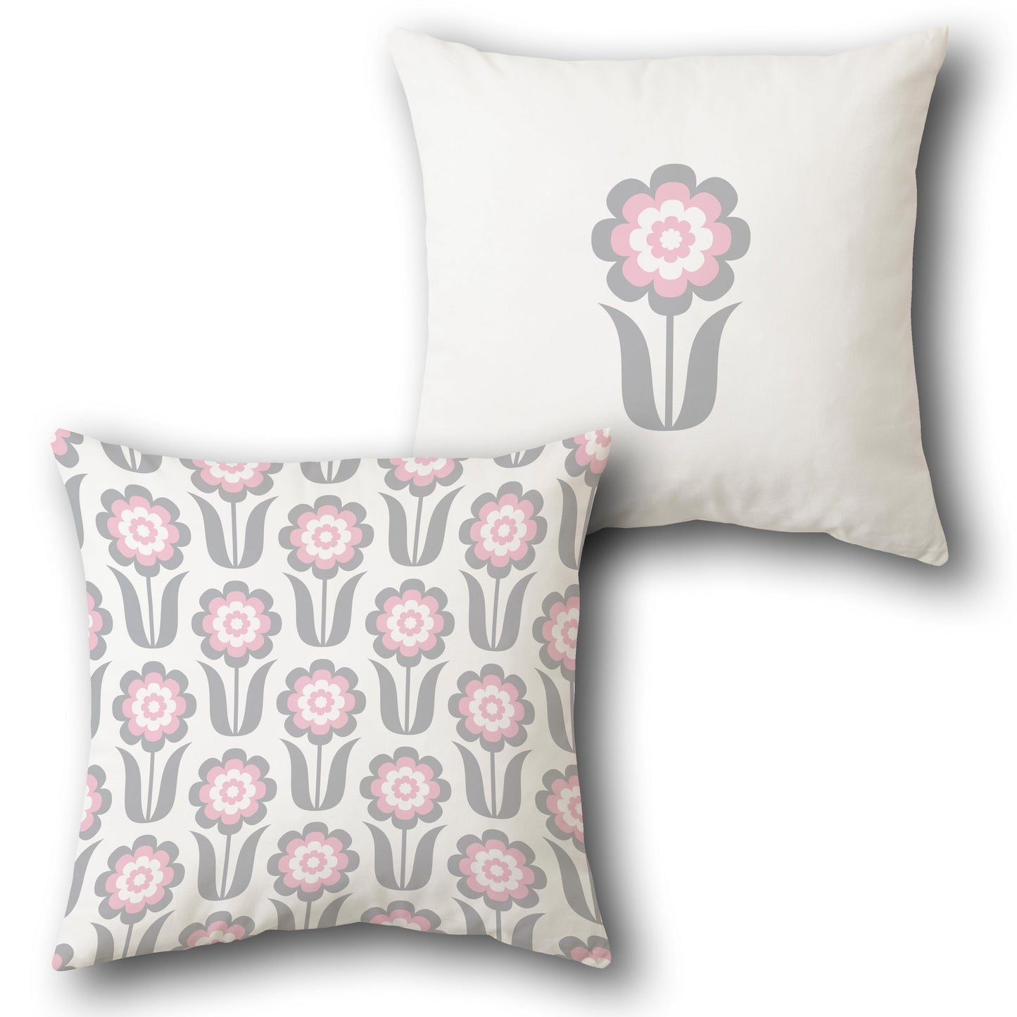 Dainty Floral Repeat Cushion (Front & Back)