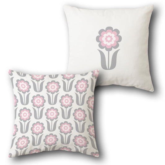 Dainty Floral Repeat Cushion (Front & Back)