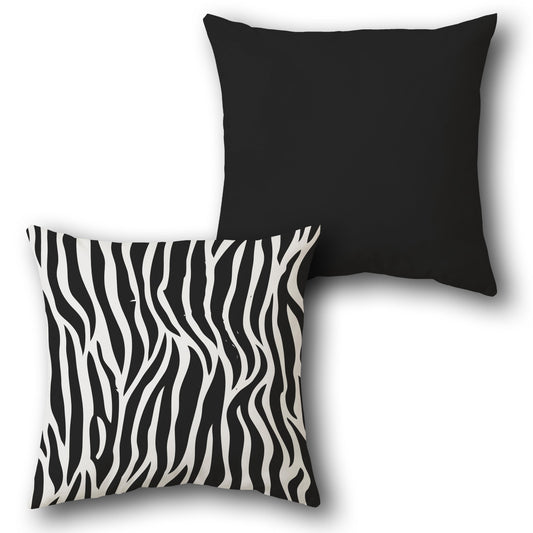 Zebra Stripe Cushion (Front & Back)