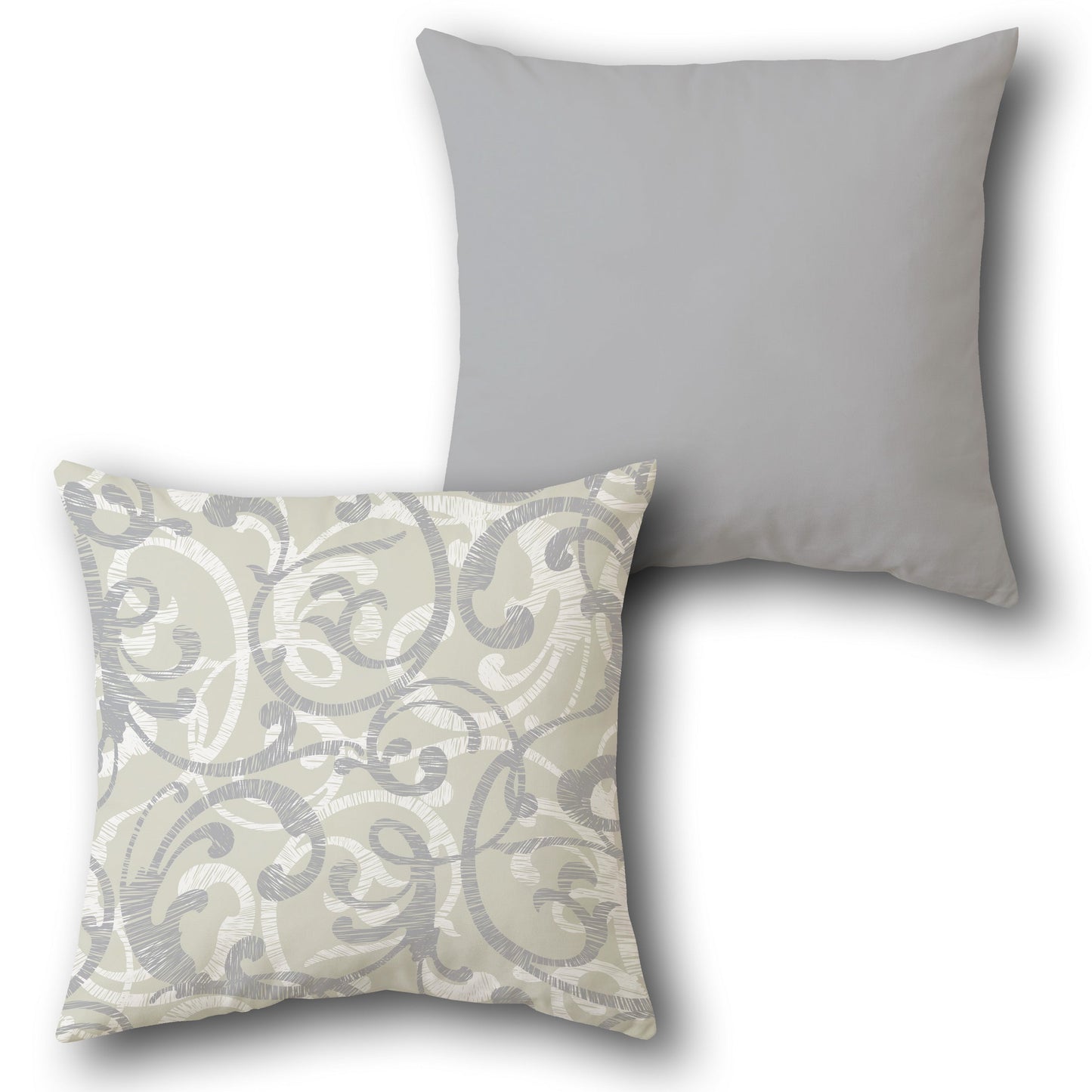 Elegant Swirl Cushion (Front & Back)
