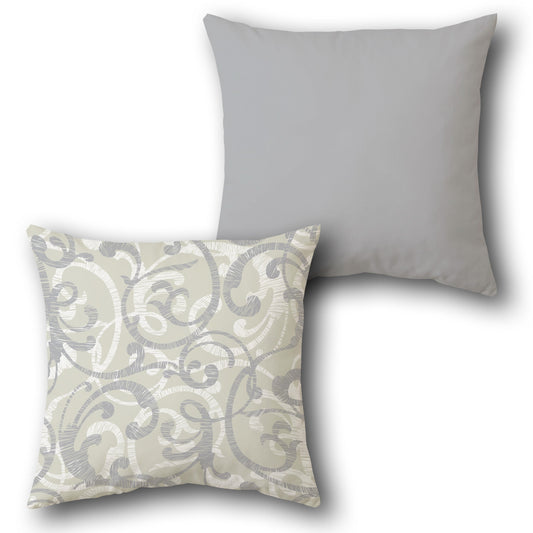 Elegant Swirl Cushion (Front & Back)