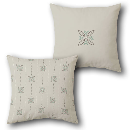 Minimalist Floral Cushion (Front & Back)