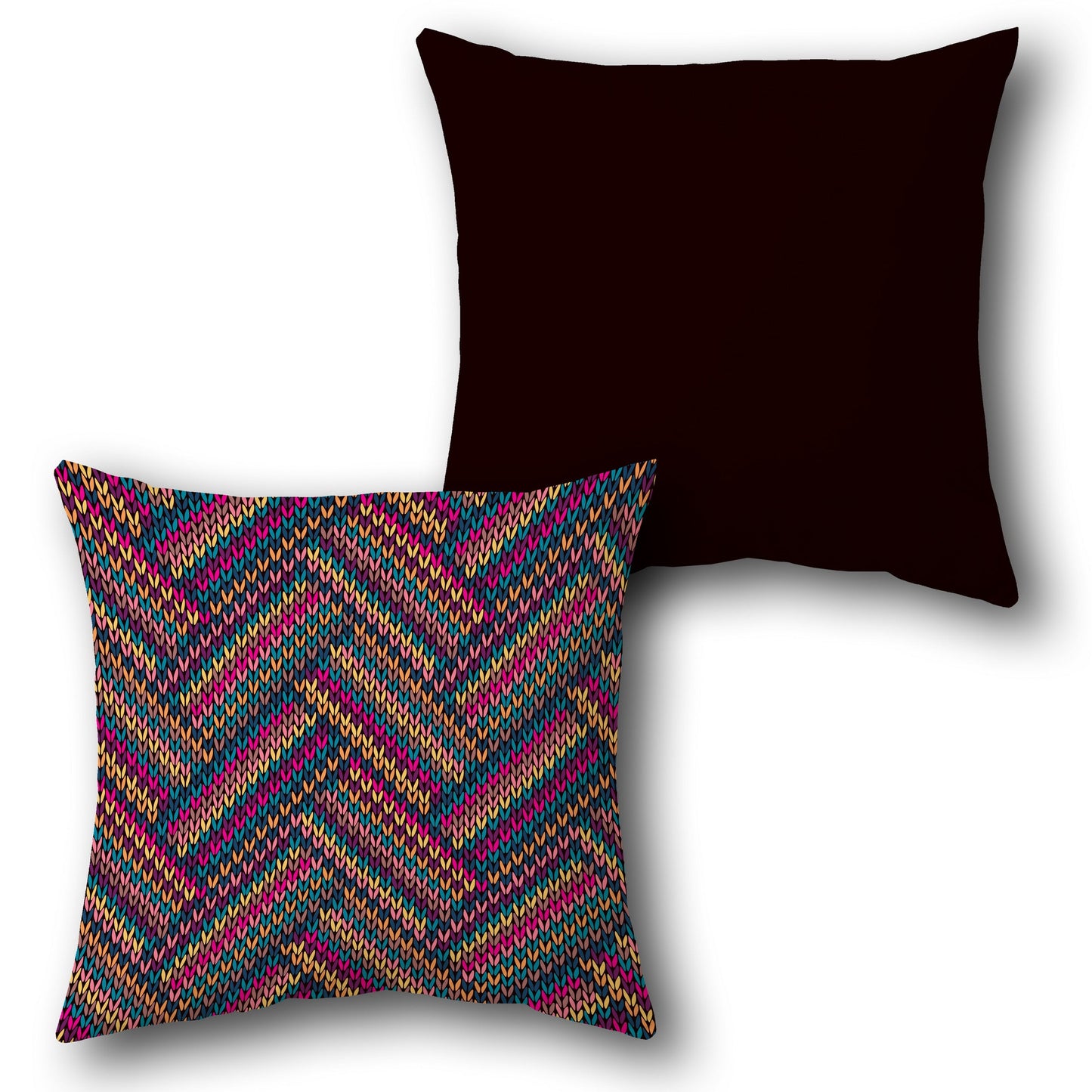 Colorful Knit Cushion (Front & Back)