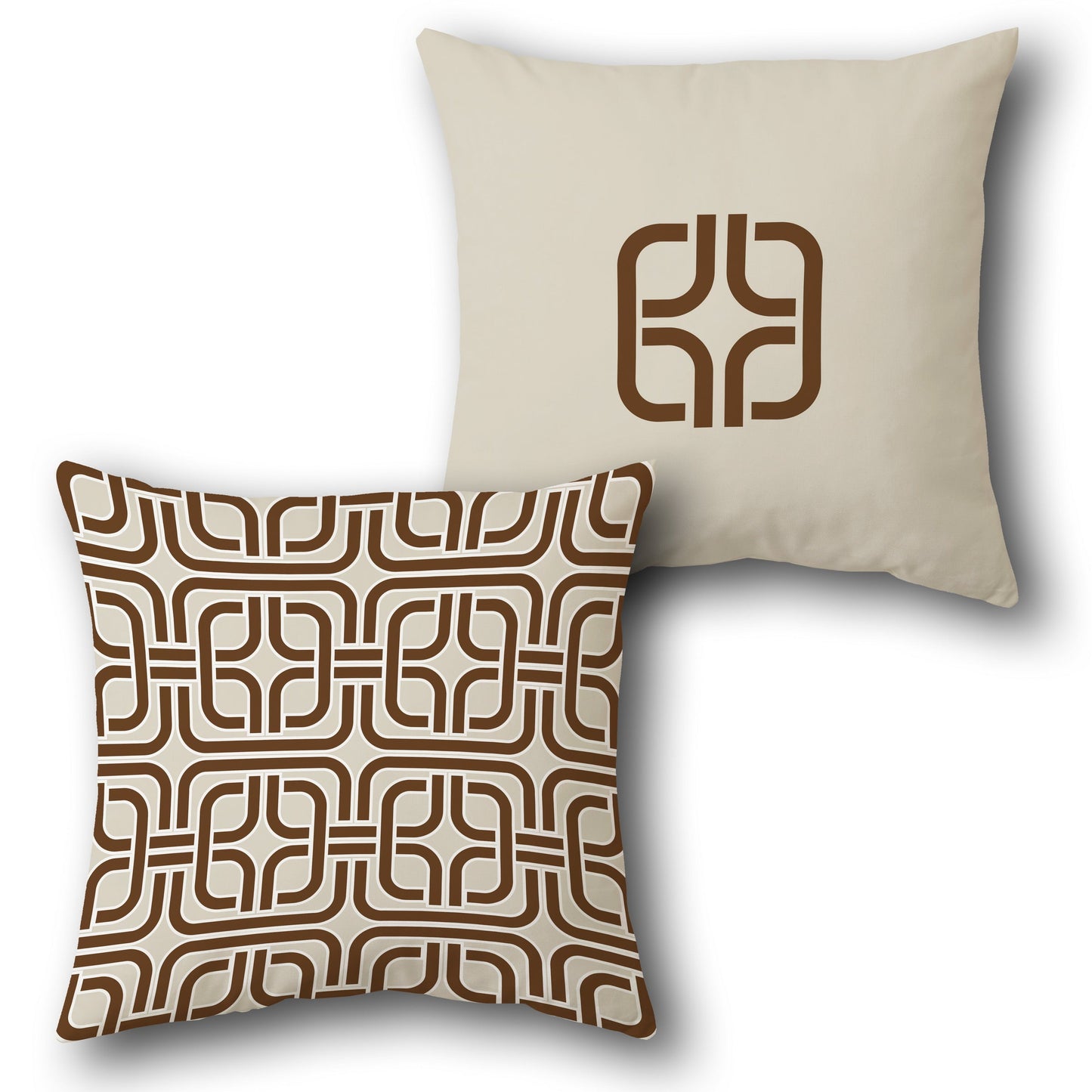 Retro Geometric Cushion (Front & Back)