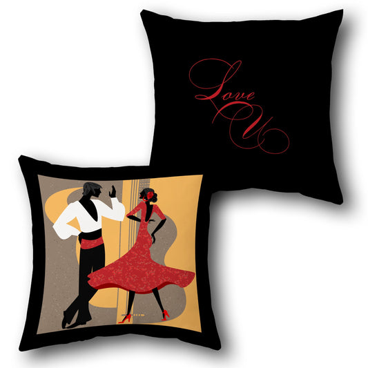 Dancing Love Cushion (Front & Back)