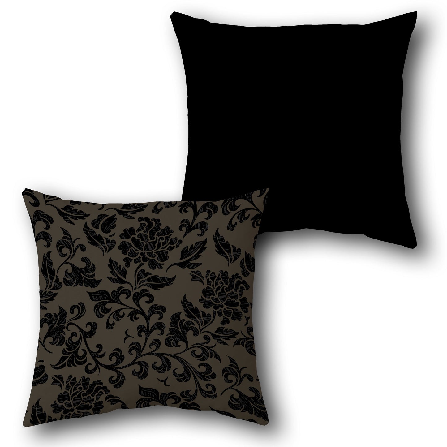 Midnight Floral Cushion (Front & Back)