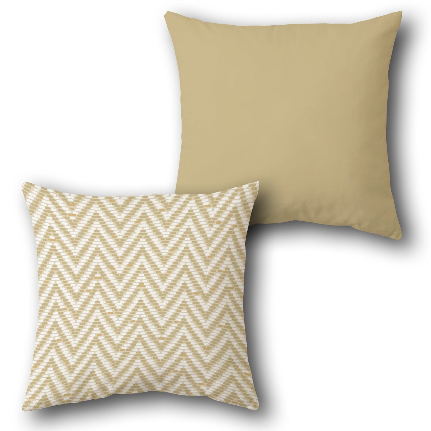 Zigzag Elegance Cushion (Front & Back)
