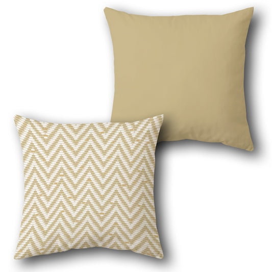 Zigzag Elegance Cushion (Front & Back)
