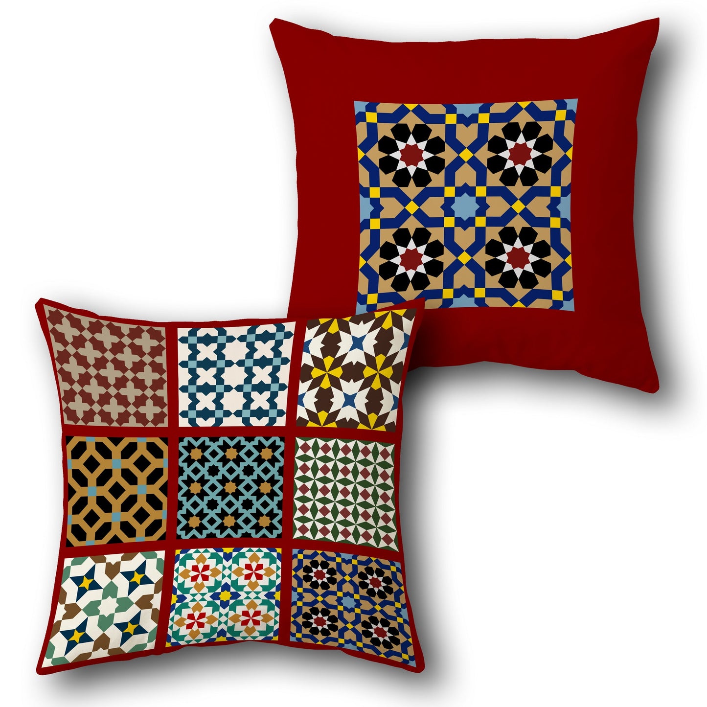 Moroccan Mosaic Cushion (Front & Back)