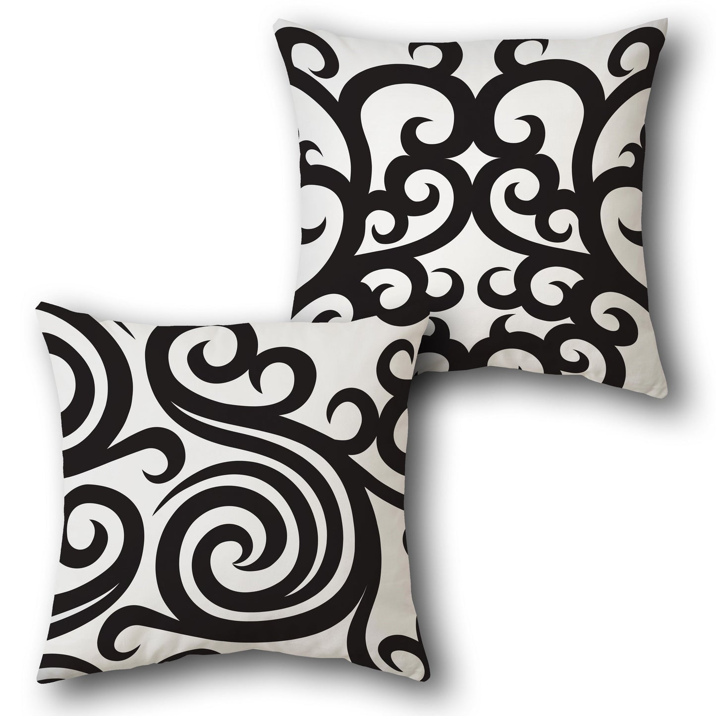 Swirling Contrast Cushion (Front & Back)