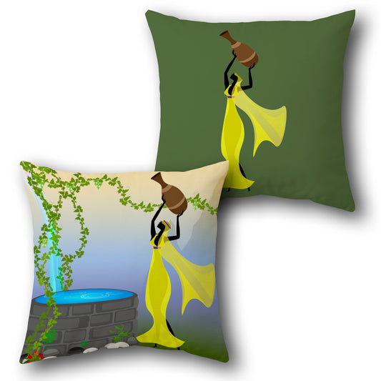Water Maiden Cushion (Front & Back)