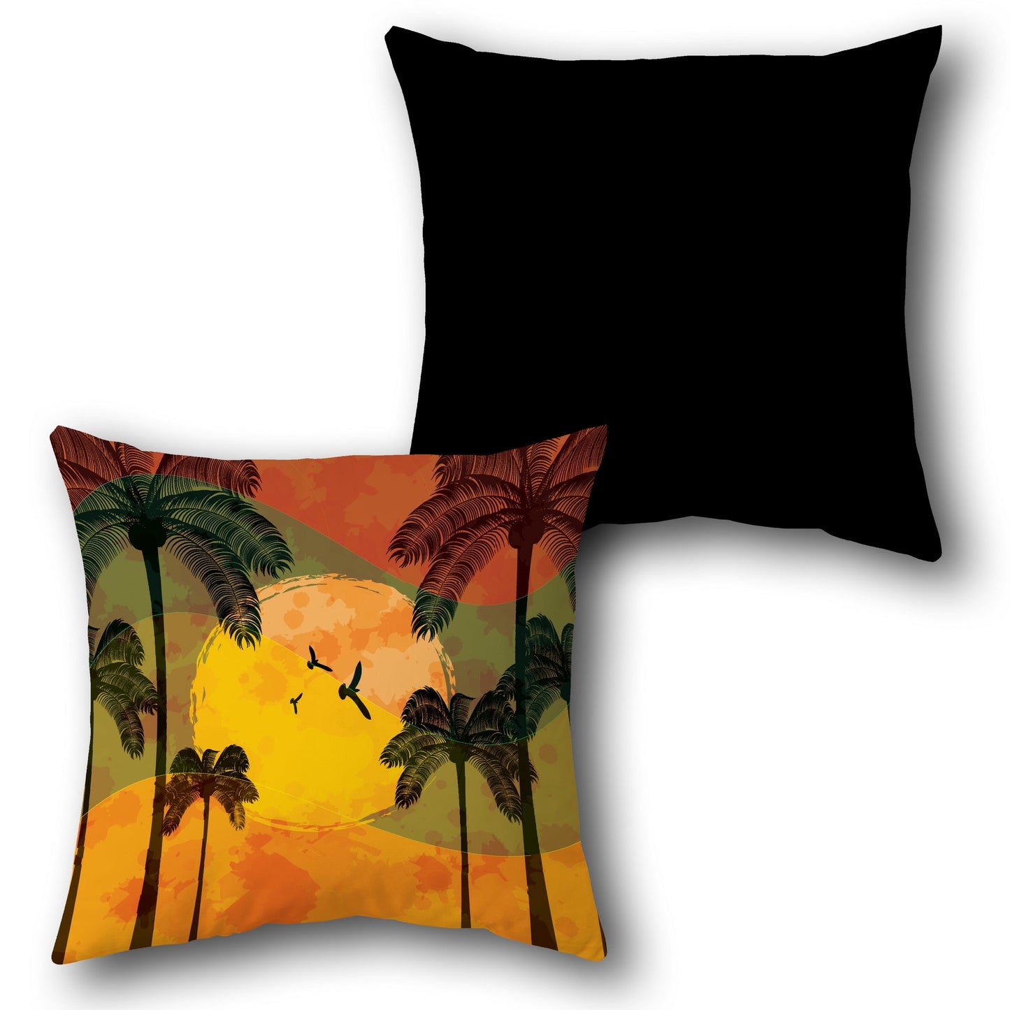 Sunset Palms Cushion (Front & Back)