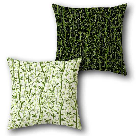 Forest Vine Contrast Cushion (Front & Back)