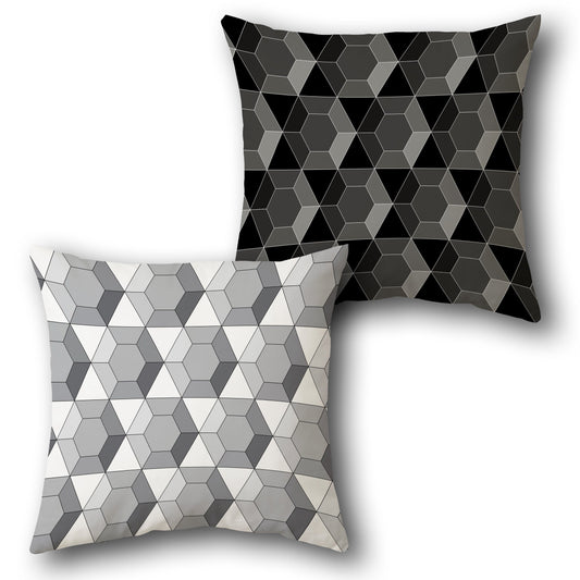 Geometric Depth Cushion (Front & Back)