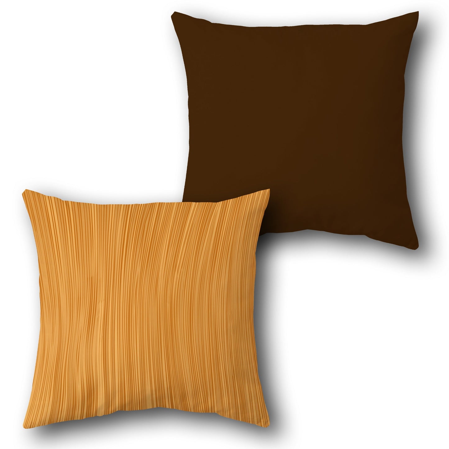 Textured Stripe Amber Cushion (Front & Back)